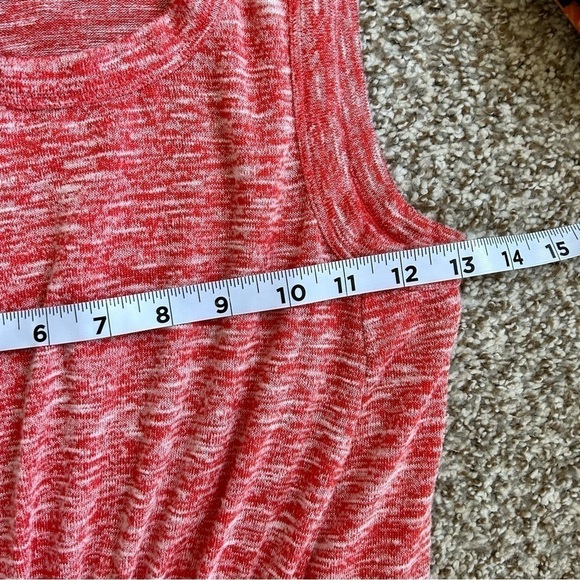 🦋 Lou & Grey for Loft Coral Flecked Sleeveless Sweater Maxi Dress XS - Picture 4 of 6